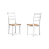 Set of 2 Gesthaven Contemporary Casual Dining Chair Kitchen Side Chair Solid Frame – Light Brown alternate view 4