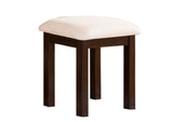 GTU Furniture Transitional Vanity Set with Mirror Stool — Espresso
