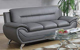 GTU Amazon B07V9YG5FV PT01 • GTU-P2702 — GTU Furniture Contemporary PU Leather Sofa & Loveseat Set, 2 Piece Sofa Set — Grey