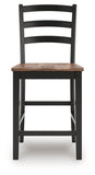 Set of 2 Brown / Black Wood Adjustable Height Bar Stools, Butcher Block Seat – alternate view 4