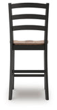 Set of 2 Brown / Black Wood Adjustable Height Bar Stools, Butcher Block Seat – alternate view 6
