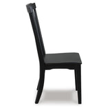 Set of 2 Greddinton Traditional Farmhouse Spindle Dining Chair Kitchen Side Chair Solid Frame Black – alternate view 5