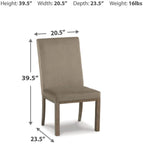 Set of 2 Chrestner Contemporary Glam Dining Chair Kitchen Side Chair Solid Frame Gray Velvet – alternate view 3
