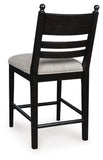 Set of 2 Wood Adjustable Height Bar Stools, Cushioned, Color Collection – alternate view 5