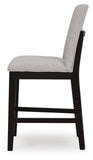 Set of 2 Dark Grayish Brown Wood Adjustable Height Bar Stools with Levelers – alternate view 9