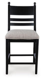 Set of 2 Wood Adjustable Height Bar Stools, Cushioned, Color Collection – alternate view 3