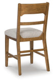 Set of 2 Oatmeal / Light Brown Wood Counter Height Bar Stools, Lodge, Dining – alternate view 5