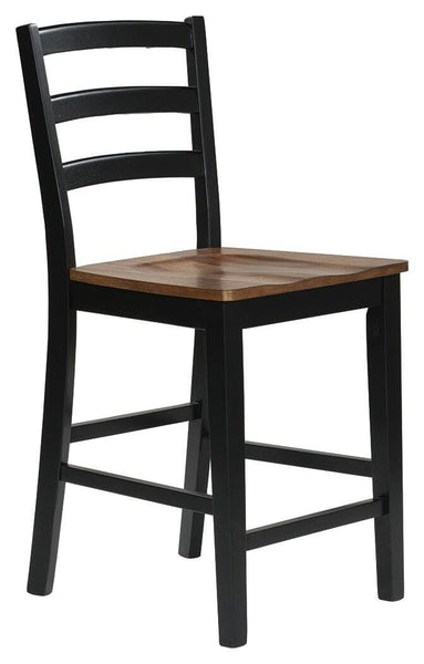 Set of 2 Brown / Black Wood Adjustable Height Bar Stools, Butcher Block Seat – alternate view 9