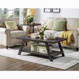 3Pc Modern Gray Cocktail Living Room Coffee & End Table Set – alternate view 5