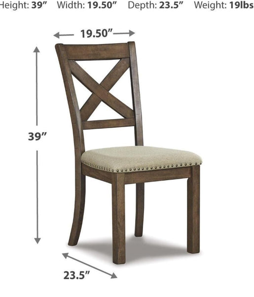 Set of 2 Moriville Traditional Glam Dining Chair Kitchen Side Chair Solid Frame Gray – alternate view 4