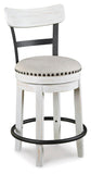 Swivel Bar Stools, Color Collection, Counter Height, Kitchen Island Stool – White product view