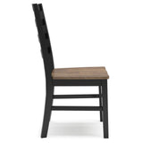 Set of 2 Wildenauer Modern Farmhouse Dining Chair Kitchen Side Chair Solid Frame Dark Brown Black – alternate view 6