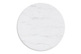 Casual MDF Round 3-Piece Coffee Table Set, Cocktail Table with 2 Matching End Tables, Black / White Finish – alternate view 6