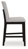 Set of 2 Dark Grayish Brown Wood Adjustable Height Bar Stools with Levelers – alternate view 5