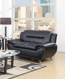 GTU Amazon B01D3ROC0A PT02 • GTU-P2701 — GTU Furniture Contemporary PU Leather Sofa & Loveseat Set, 2 Piece Sofa Set — Black