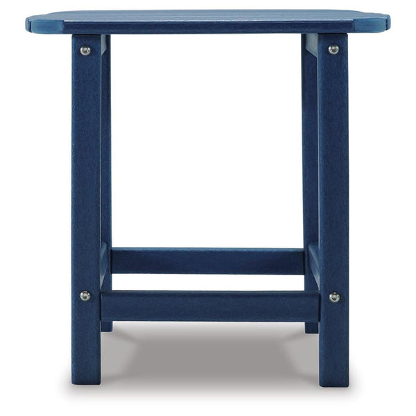Contemporary High Density Polyethylene Rectangular Outdoor End Table, Color Collection, for Patio – alternate view 4