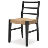 Set of 2 Isanti Organic Natural Modern Dining Chair Kitchen Side Chair Solid Frame Natural – alternate view 4