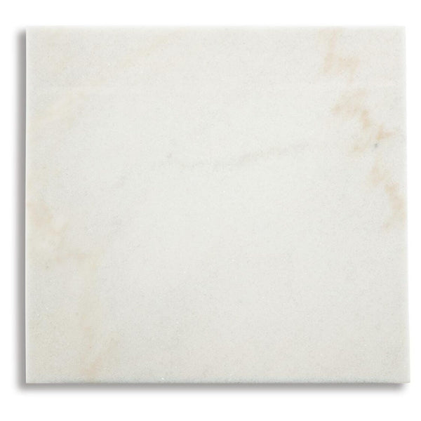 Contemporary Marble Square End Table, White / Espresso Finish, for Living Room – alternate view 4