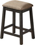 GTU Amazon B0CW5YR68X PT01 • GTU-3410C/15C — GTU Furniture 3/5PC Wood Counter Height Bar/Dining Set with Backless Barstools — 2PC-Grey-Barstools Only