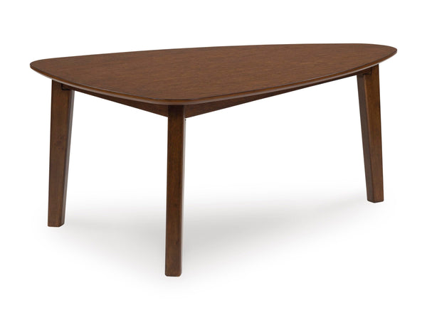 Casual Acacia Wood Rectangular 3-Piece Coffee Table Set, Cocktail Table with 2 Matching End Tables, Brown – alternate view 6