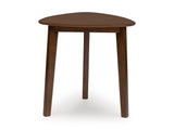 Casual Acacia Wood Rectangular 3-Piece Coffee Table Set, Cocktail Table with 2 Matching End Tables, Brown – alternate view 3
