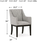 GTU Furniture Set of 2 Burkhaus Contemporary Sleek Dining Chair Kitchen Side Chair Solid Frame Dark Brown