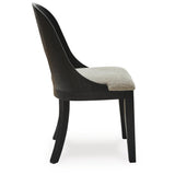 Set of 2 Rowanbeck Art Deco Contemporary Dining Chair Kitchen Side Chair Solid Frame Black – GTU-D821-01 alternate view 7