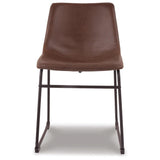 Set of 2 Centiar Industrial Modern Dining Chair Kitchen Side Chair Solid Frame Dark Brown – alternate view 6