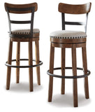 Bar Height Swivel Bar Stools, Color Collection, Kitchen Island Stool, Pub — Brown