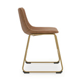 Set of 2 Ciabori Mid-Century Modern Dining Chair Kitchen Side Chair Solid Frame Beige — Beige