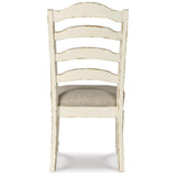 Set of 2 Realyn French Country Cottage Dining Chair Kitchen Side Chair Solid Frame Chipped White – alternate view 5