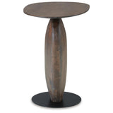 Contemporary Mango Wood Rectangular Accent Table, Brown / Black Finish, for Living Room – alternate view 4