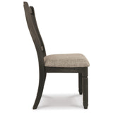 Set of 2 Tyler Creek Industrial Farmhouse Dining Chair Kitchen Side Chair Solid Frame Black – alternate view 7