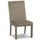 Set of 2 Chrestner Contemporary Glam Dining Chair Kitchen Side Chair Solid Frame Gray Velvet – alternate view 4