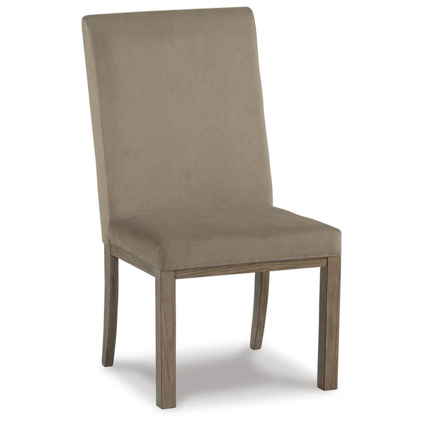 Set of 2 Chrestner Contemporary Glam Dining Chair Kitchen Side Chair Solid Frame Gray Velvet – alternate view 4