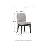 Set of 2 Burkhaus Contemporary Sleek Dining Chair Kitchen Side Chair Solid Frame Dark Brown – GTU-D984-01 alternate view 5