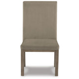 Set of 2 Chrestner Contemporary Glam Dining Chair Kitchen Side Chair Solid Frame Gray Velvet – alternate view 6