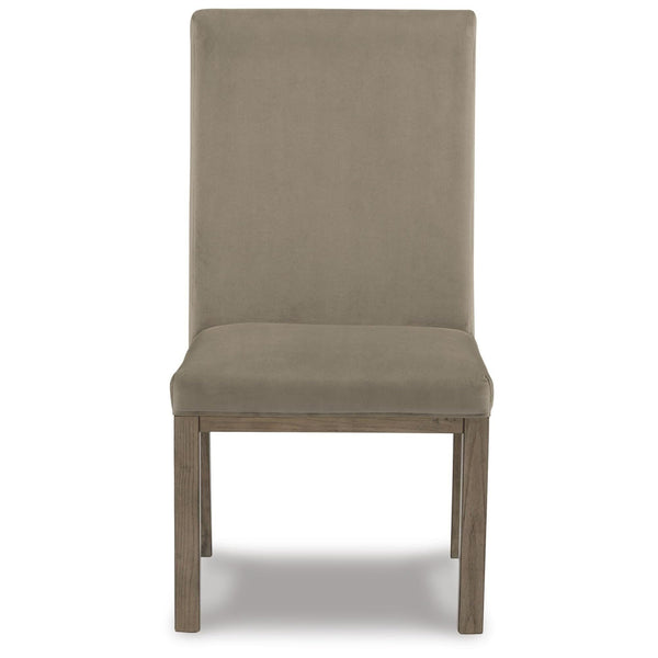 Set of 2 Chrestner Contemporary Glam Dining Chair Kitchen Side Chair Solid Frame Gray Velvet – alternate view 6