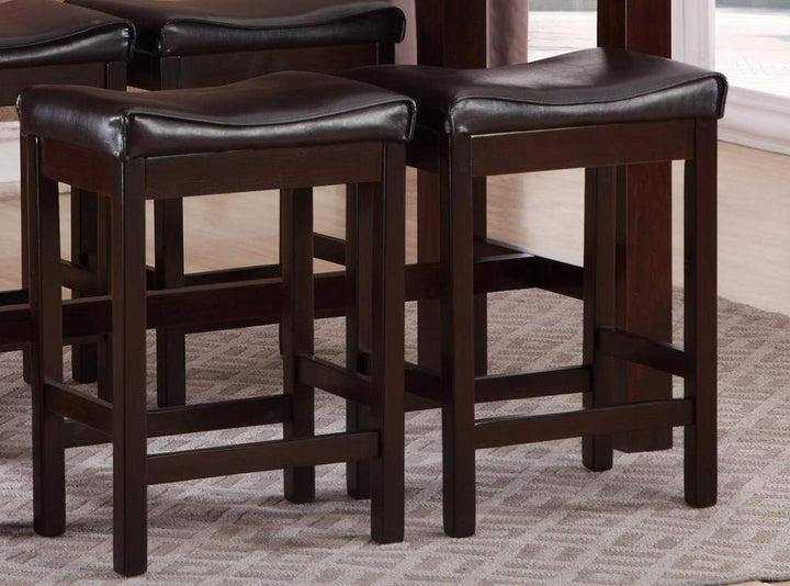 GTU Furniture Elegant Faux Marble High Top Kitchen Dining Room Bar Set/Barstool — 2 x Barstool Only