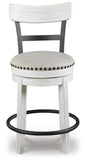 Swivel Bar Stools, Color Collection, Counter Height, Kitchen Island Stool – White alternate view 5