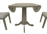 Beautiful 3 / 5PC Wood Round Dining Room Table Set, Foldable Table Top & Chairs – alternate view 3