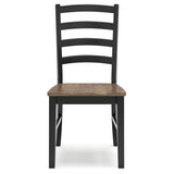 Set of 2 Wildenauer Modern Farmhouse Dining Chair Kitchen Side Chair Solid Frame Dark Brown Black – alternate view 5