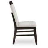 Set of 2 Neymorton Contemporary Casual Dining Chair Kitchen Side Chair Solid Frame Brown Beige – alternate view 6