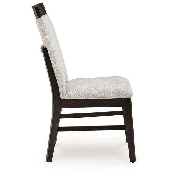 Set of 2 Neymorton Contemporary Casual Dining Chair Kitchen Side Chair Solid Frame Brown Beige – alternate view 6