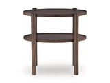 Everyday Mango Wood Rectangular Accent Table, with Open Shelf, Gray Brown Finish, for Living Room – alternate view 7