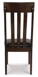 Set of 2 Haddigan Traditional Rustic Dining Chair Kitchen Side Chair Solid Frame Dark Brown – alternate view 3