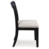 Set of 2 Greddinton Traditional Farmhouse Bistro Dining Chair Kitchen Side Chair Solid Frame – Black alternate view 5