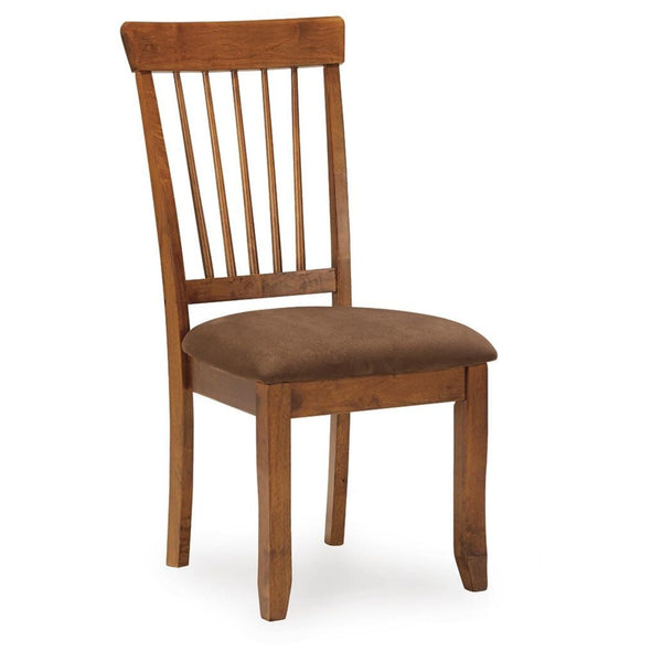 Set of 2 Berringer Traditional Rustic Dining Chair Kitchen Side Chair Solid Frame Rustic Brown – alternate view 6