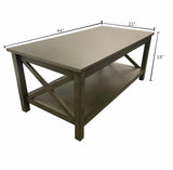 GTU Furniture 3 Piece Cocktail Lift Top Table with 2 Side Tables for Living Room, Family Room Grey/Black — Grey