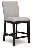Set of 2 Dark Grayish Brown Wood Adjustable Height Bar Stools with Levelers – alternate view 3